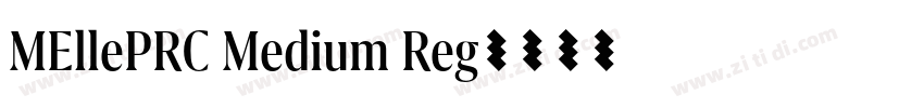 MEllePRC Medium Reg字体转换